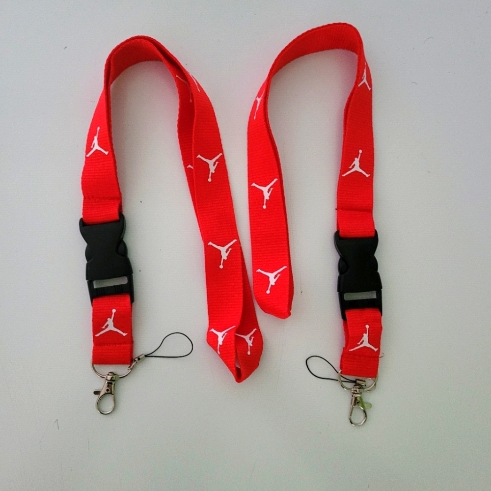 Best Sport Unisex Jordan RedOne Size Logo Lanyard with Metal Clip - Picture 1 of 6